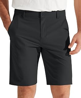 Libin Mens Golf Shorts 7" 9" Casual Work Shorts Flat Front Hybrid Lightweight Quick Dry Water Resistant