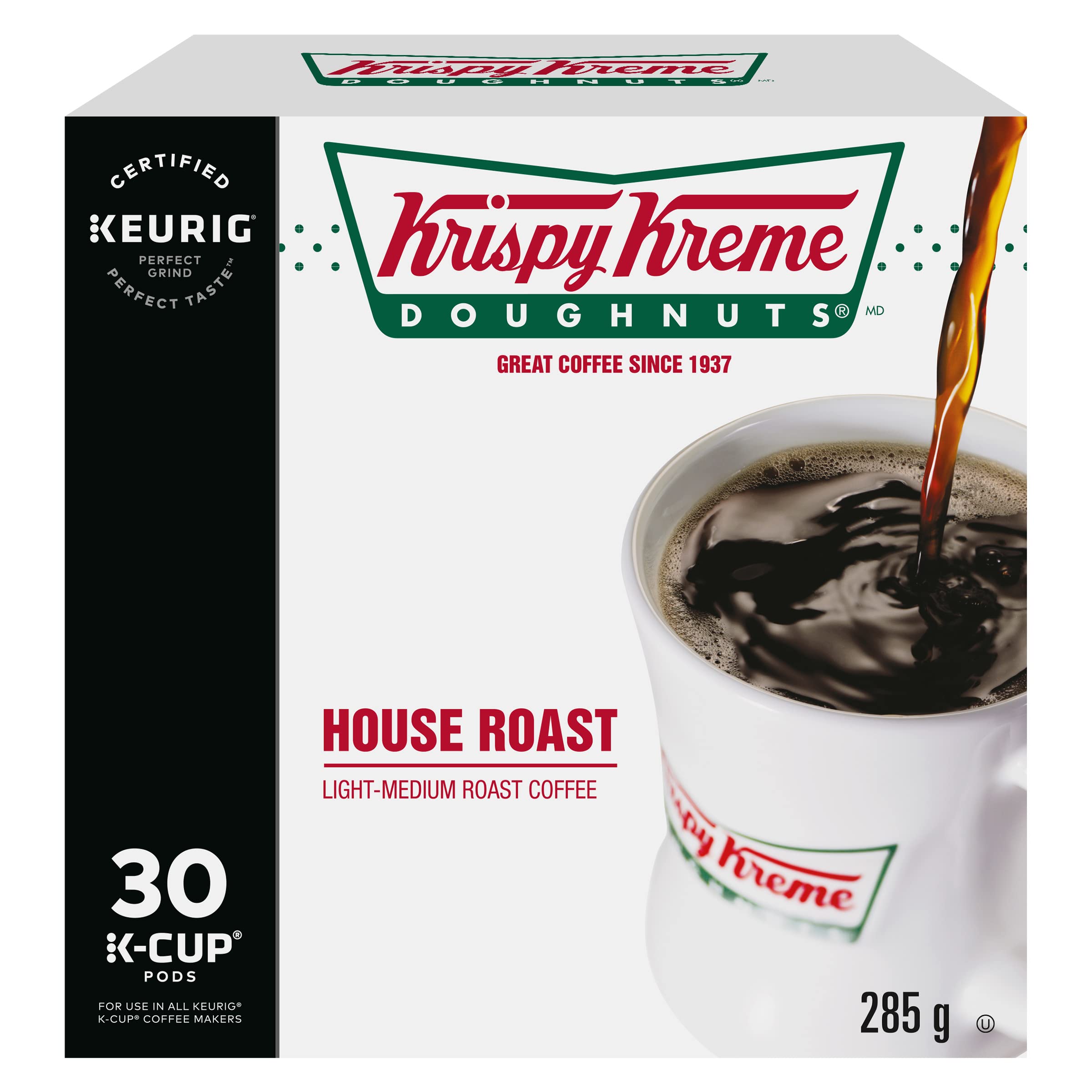 Krispy Kreme Doughnuts Smooth House Roast Single Serve Keurig Certified K-Cup po