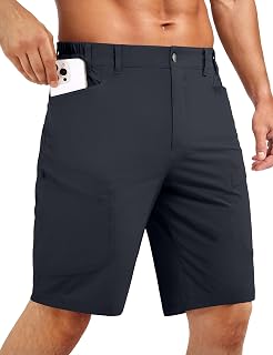 Stlight Men's Hiking Cargo Shorts 8"/10" Quick Dry Lightweight Casual Shorts for Athletic Fishing Golf with Zipper Pockets