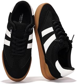 Project Cloud Casual Genuine Leather Trainers for Women, Memory Foam Insoles Women's Lace-Up Shoes and Fashion Lightweight Trainers for Women, Non-Slip Shoes for Footwear