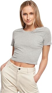Build Your Brand Women's By042-ladies Cropped Tee T-Shirt (Pack of 1)
