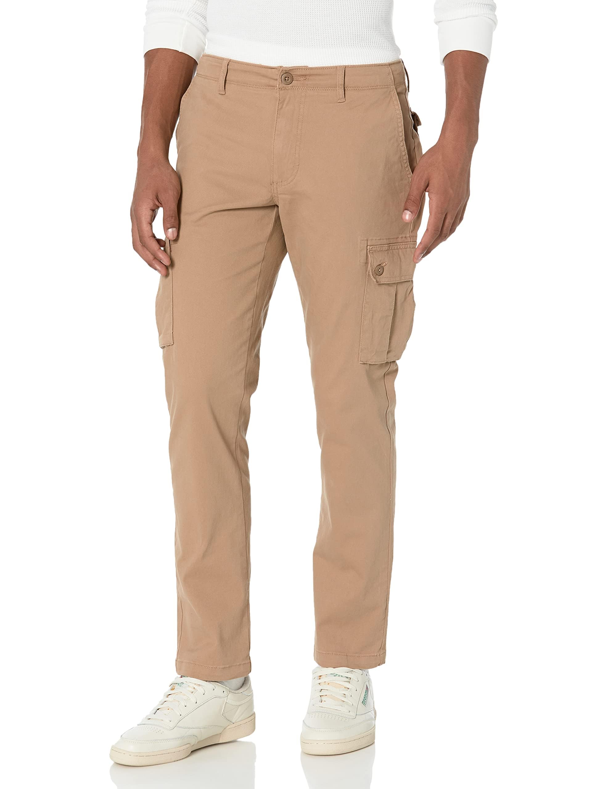 Amazon Essentials Men's Slim Fit Stretch Work Cargo Trousers (Available in Big &