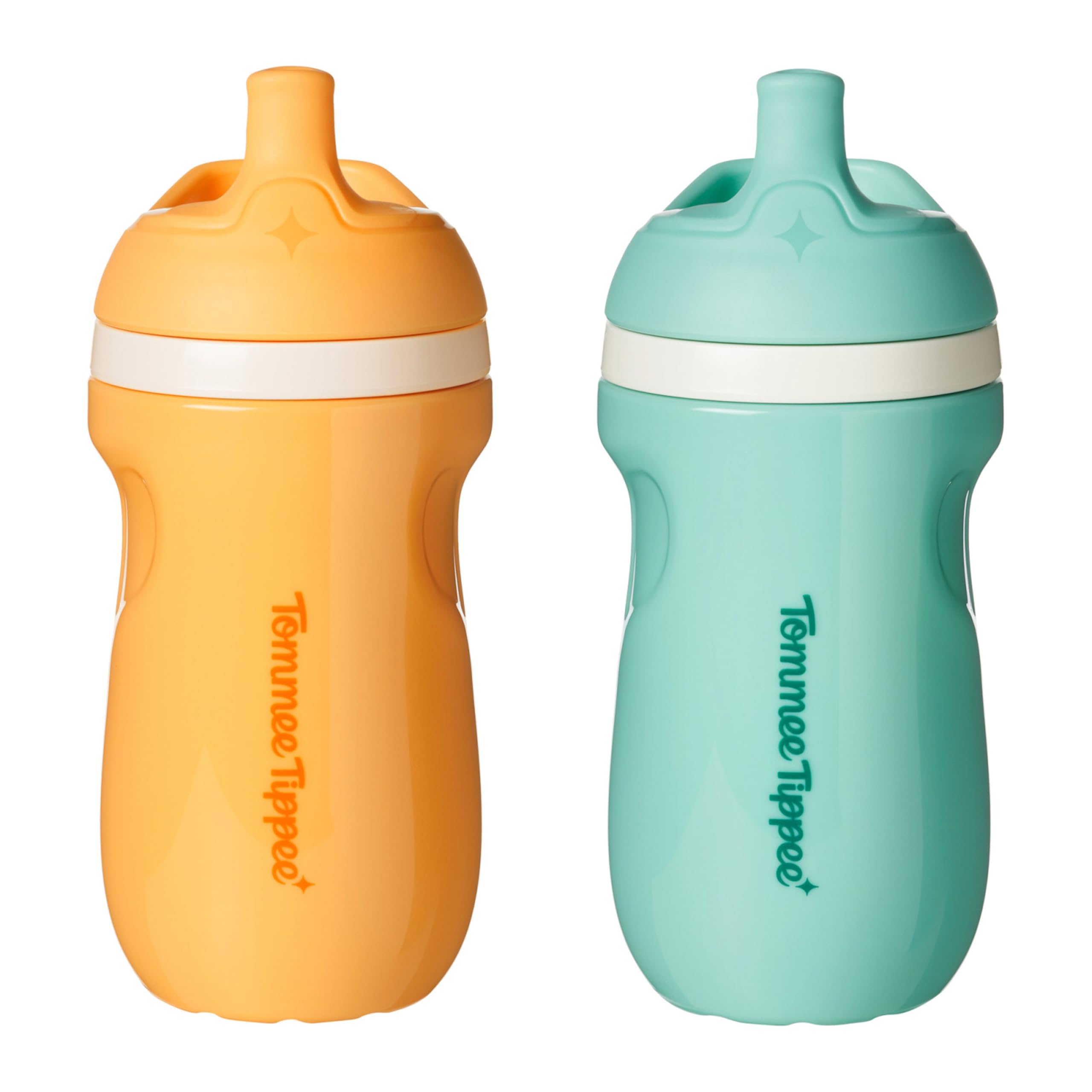 Tommee Tippee Toddler Sippy Cup, Sporty Spout, 1-3 Years, Insulated | Pack of 2,
