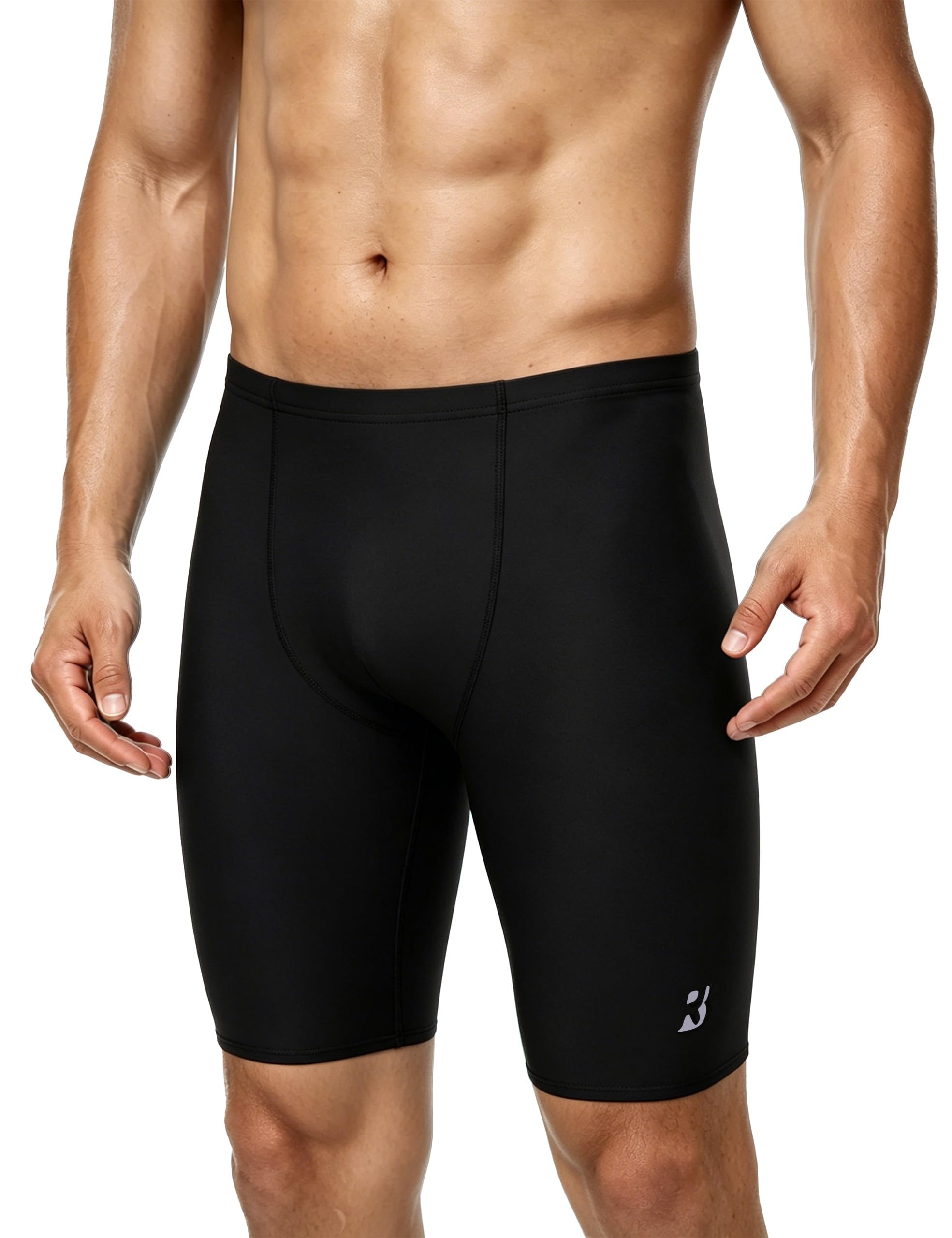 Men's Swim Jammers, 8-9 Inch Racing Training Swimming Shorts UPF 50+ | Quick Dry
