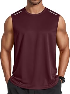 COOFANDY メンズ ノースリーブシャツ 速乾 ワークアウト タンクトップ ジム マッスル Tシャツ スポーツ アスレチック タンク 吸湿発散性