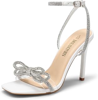 DREAM PAIRS Heels Bride Bow