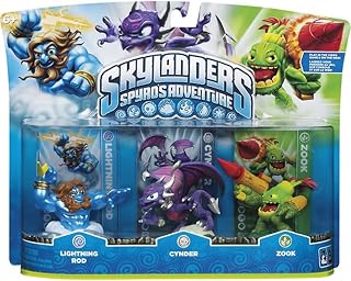 Skylanders Spyro's Adventure Triple Character Pack (Cynder, Lightning Rod, Zook)