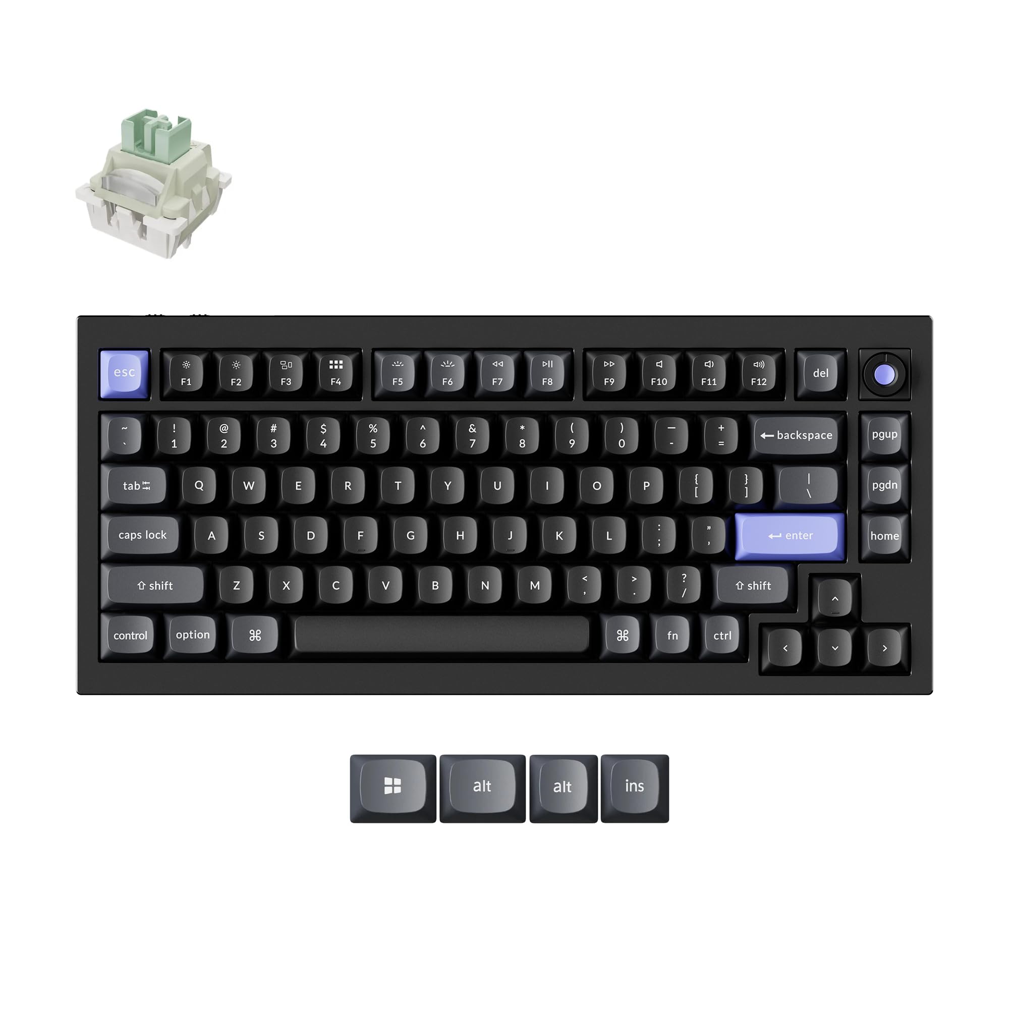 Keychron Q1 HE Wired 8000Hz Hall Effect Magnetic Keyboard, Rapid Trigger Ultra-F