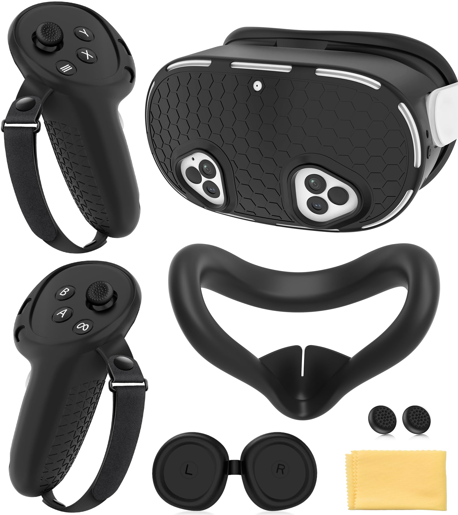 MS.Cleo Silicone Cover Set Compatible with Meta/Oculus Quest 3S | VR Accessories