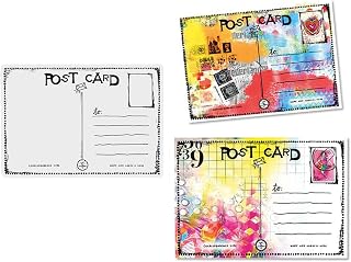 Post Card Stamps for Card Making Mail Transparent Silicone Seal Stamping Stamps for Paper Crafting Handmade Crafts Scrapbooking Supplies Clear Stamps for Arts Crafts Scrapbook Album Decor