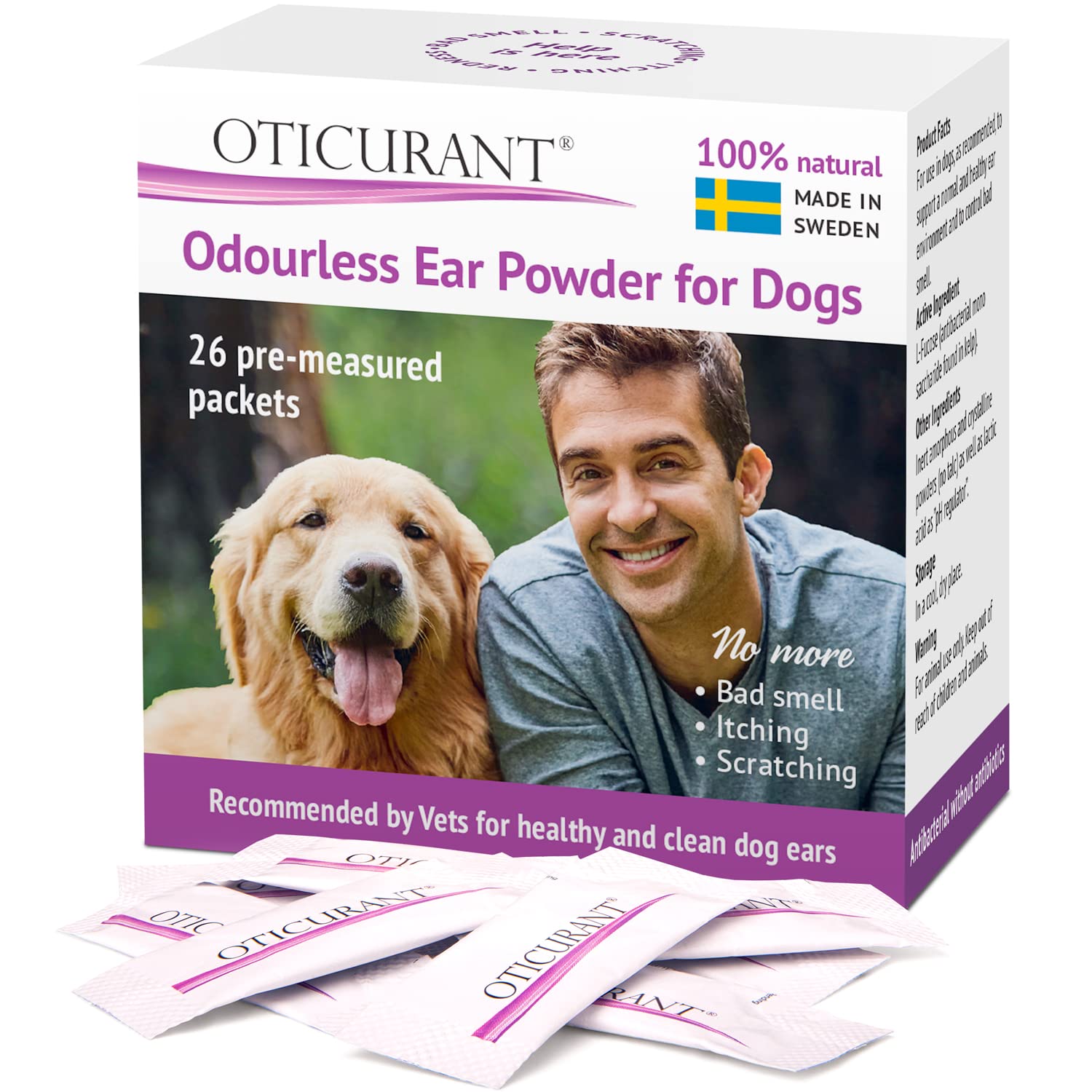 Dog Ear Powder | No more Itching, Scratching or Bad Smell | Reduces Waxy Build U