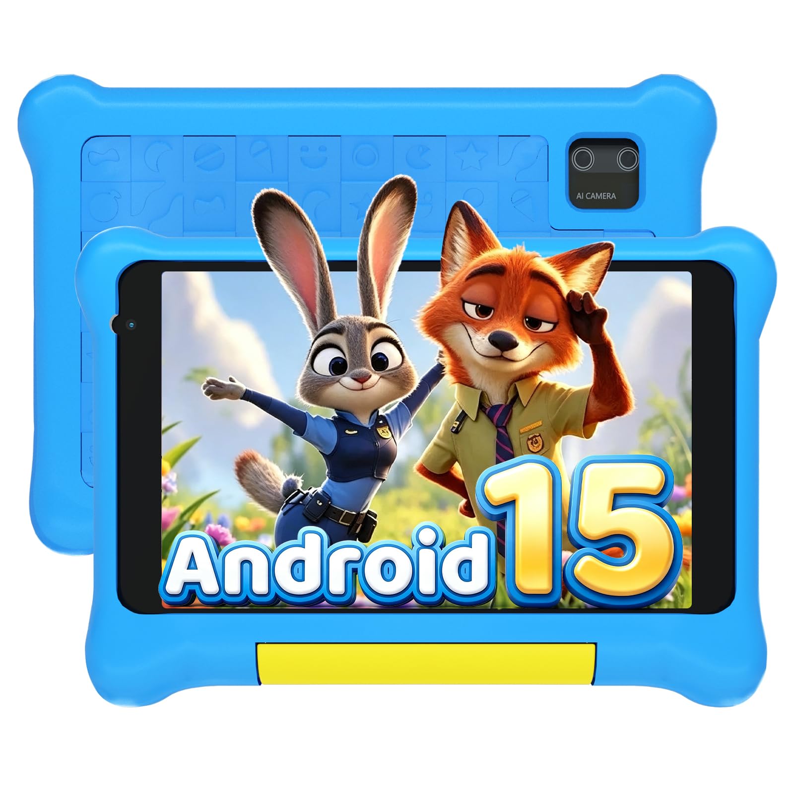Laptok Kids Tablet 7 Inch, Android 15 Tablet for Kids with 24GB+32GB+1TB Expand,