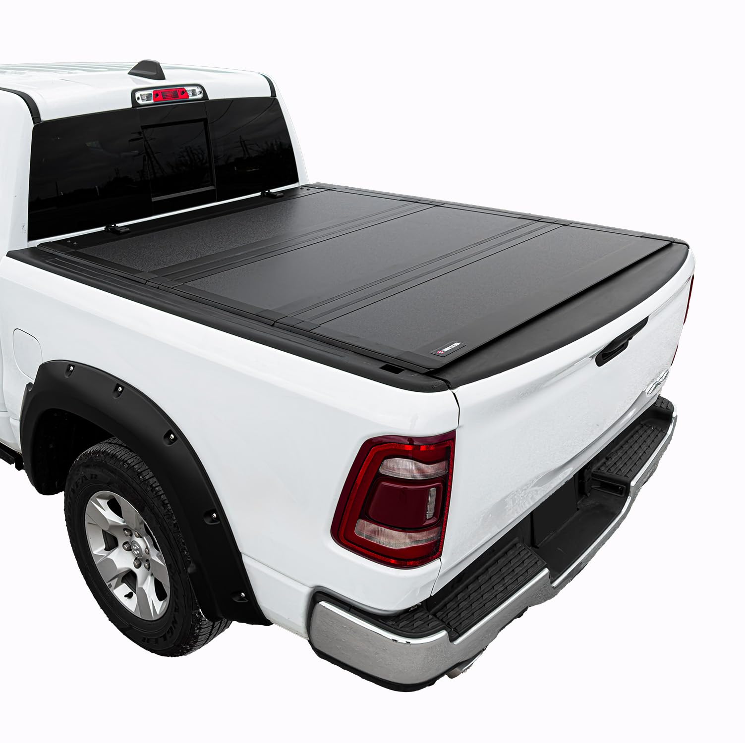 LAX Aluminum Hard Flip Back Low-Profile Tri-Fold Truck Bed Tonneau Cover for 201