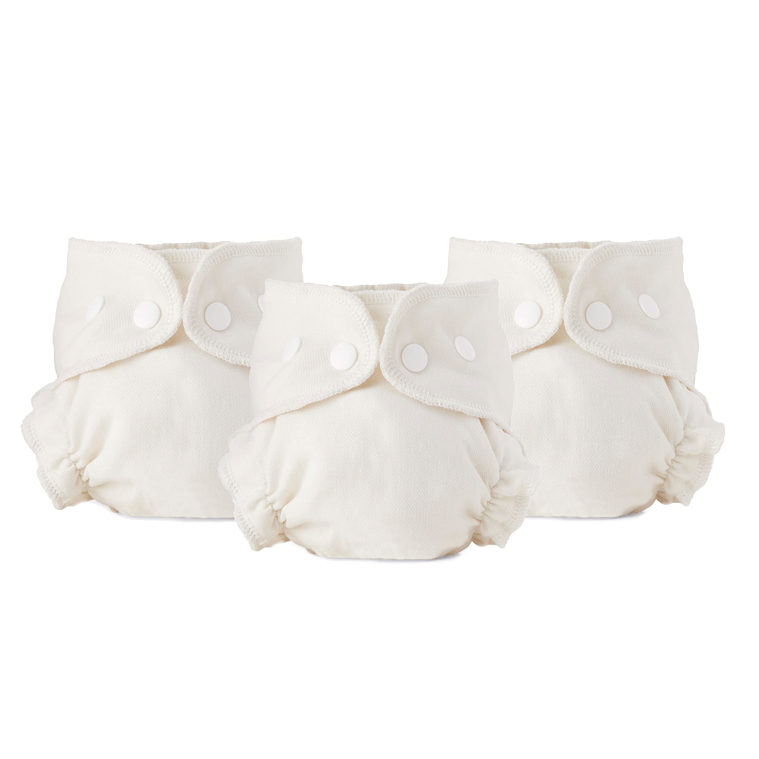 Esembly Cloth Diaper Inner - Organic Cotton, 3-Pack, Size 1 (7-17lbs) | Fitted D