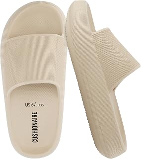 CUSHIONAIRE Women's Feather Cloud Recovery Slide Sandal + Comfort