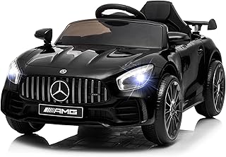 VoltzToys Licensed Mercedes-AMG GT R 12V Ride On Car for Kids (Black)