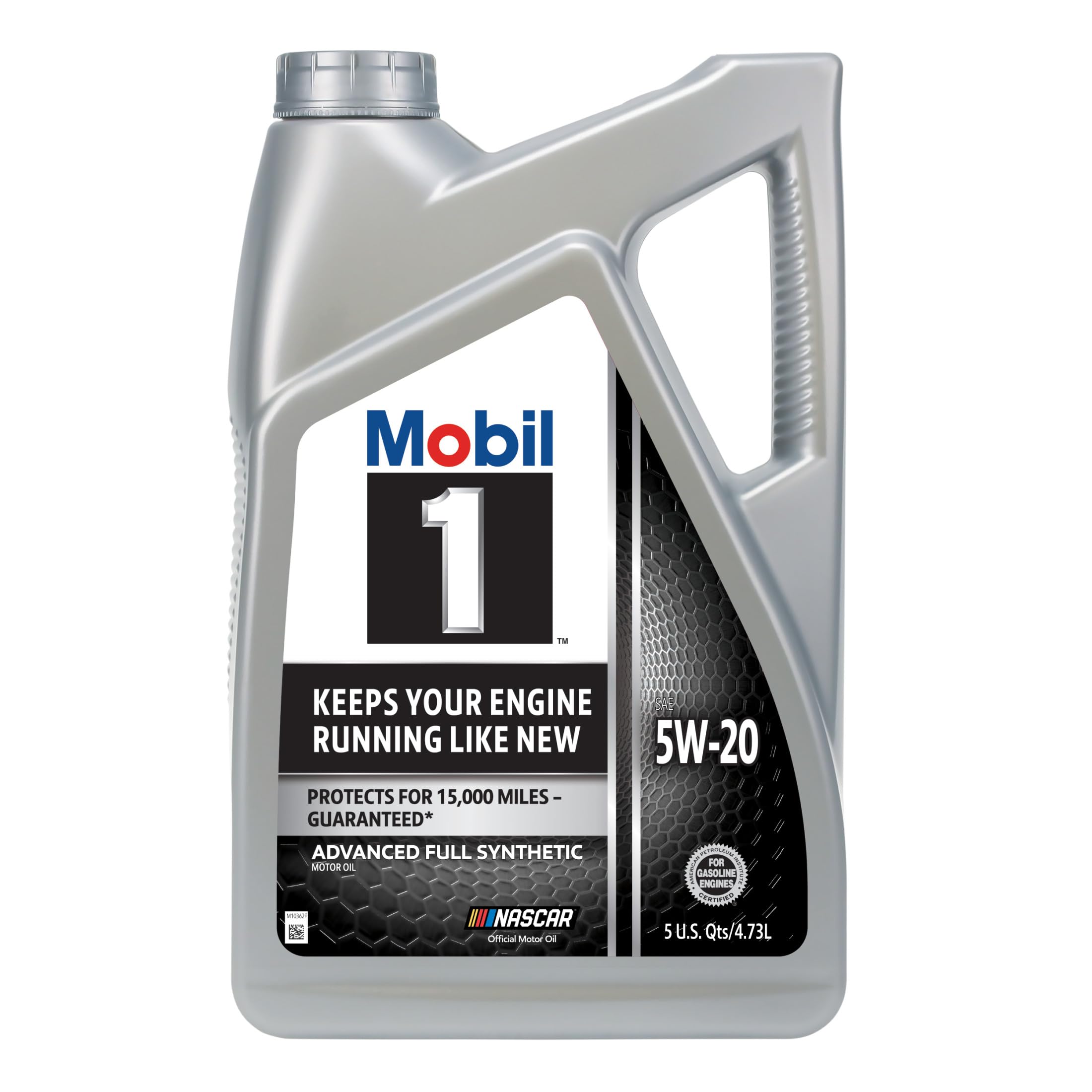Mobil 1 Advanced Full Synthetic Motor Oil 5W-20, 5 Quart | 10,000-Mile Protectio