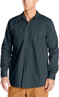 Red Kap Men's Wrinkle Resistant Cotton Work Shirt, Regular Fit, Long Sleeve Shirt (Pack of 1)
