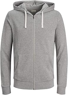 JACK & JONES Zip Hoodie Plain Zip Hoodie