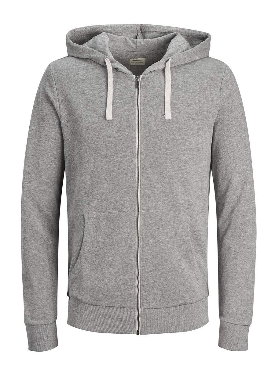 JACK & JONES Zip Hoodie Plain Zip Hoodie