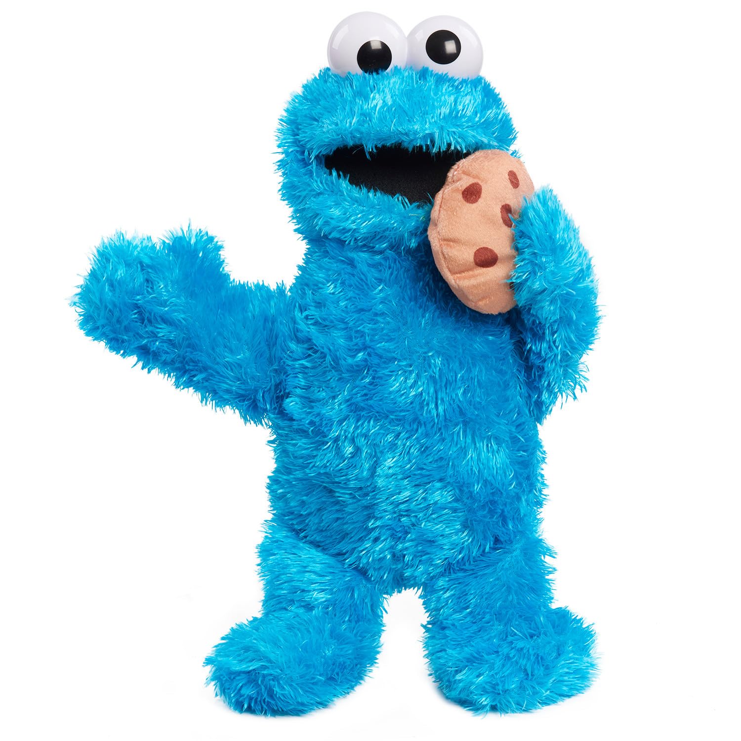 Just Play Sesame Street 13.5-inch Nom Nom Cookie Monster Plush with Sounds and M