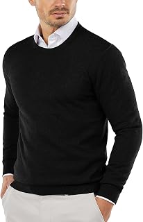 COOFANDY Men's Crew Neck Knit Pullover Sweater Soft Lightweight Classic Long Sleeve
