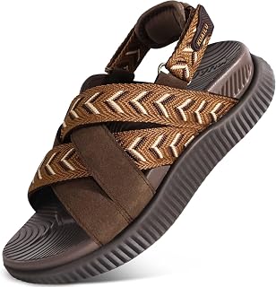 KuaiLu Womens Orthopedic Walking Sandals with Memory Foam Arch Support