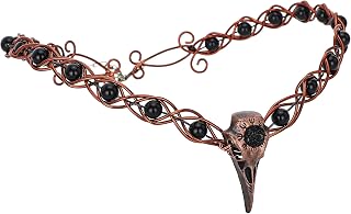 CoTeeZa Viking Fairy Crown Headpiece - Medieval Circlet Crow Crown Celtic Tiara