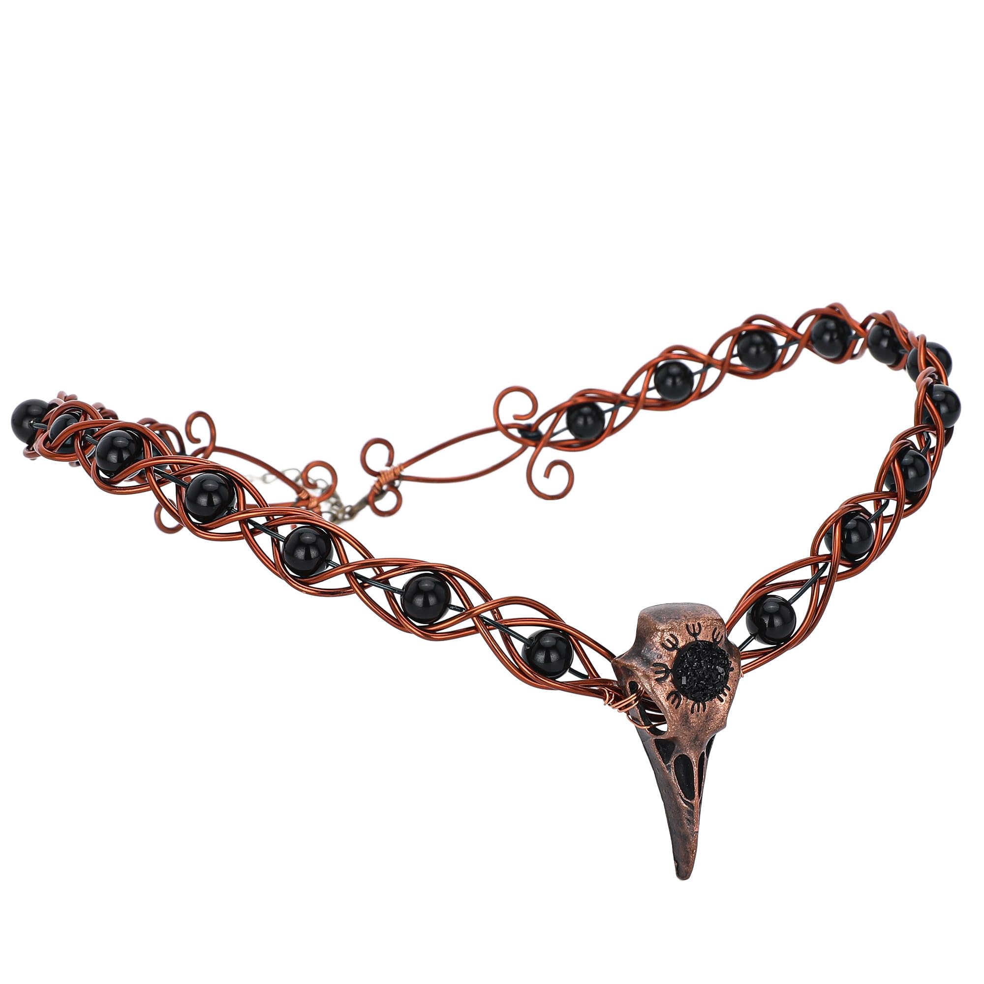 CoTeeZa Viking Fairy Crown Headpiece - Medieval Circlet Crow Crown Celtic Tiara