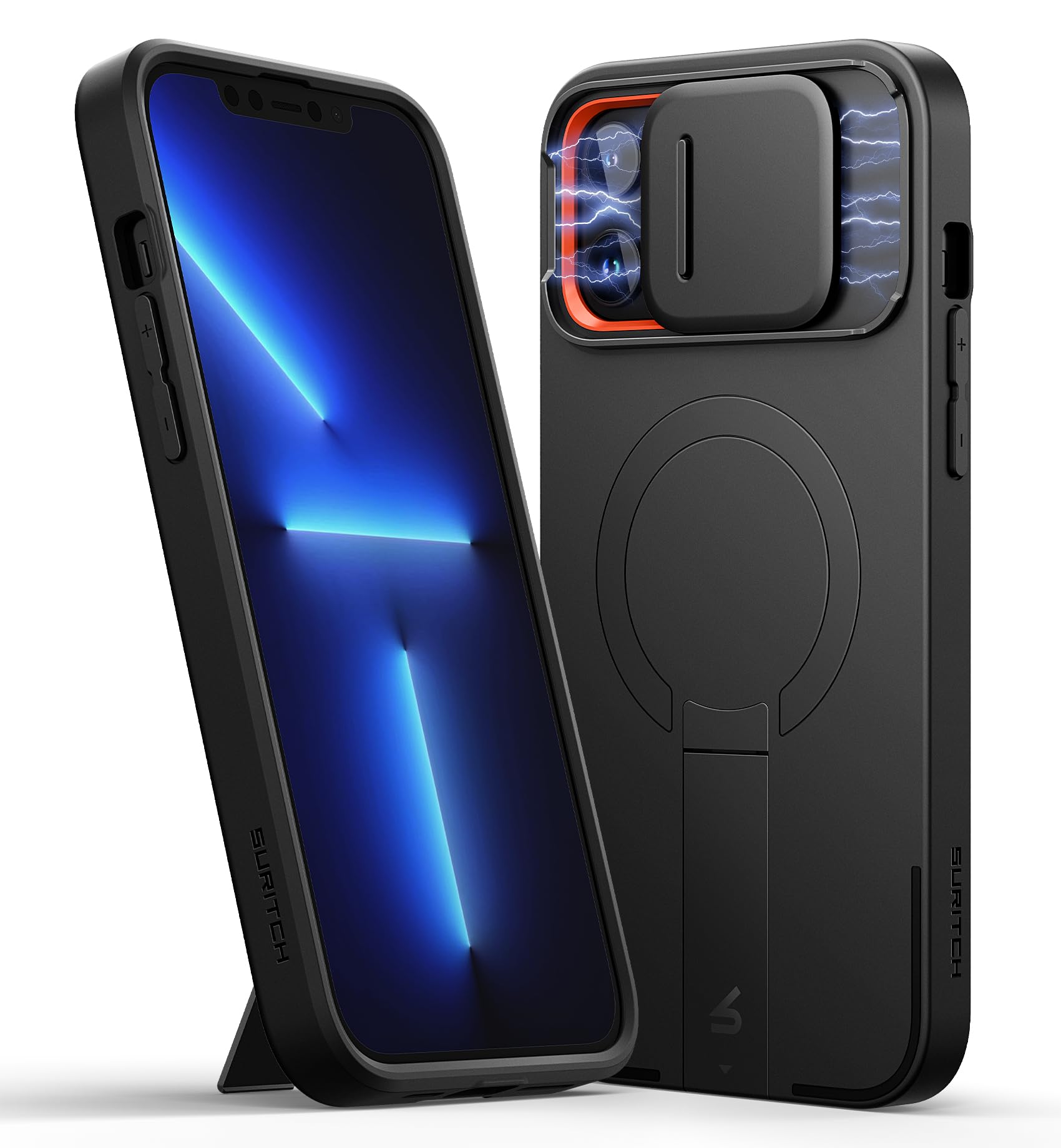 SURITCH Magnetic Case Compatible with iPhone 12 pro max/13 pro max, Shockproof P