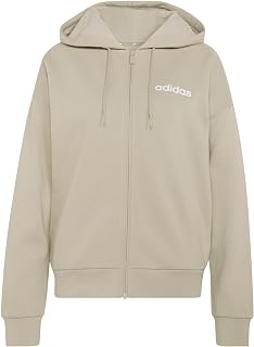 adidas Essentials Linear Full Zip French Terry Hoodie Women's Hooded Sweatshirt (Pack of 1)