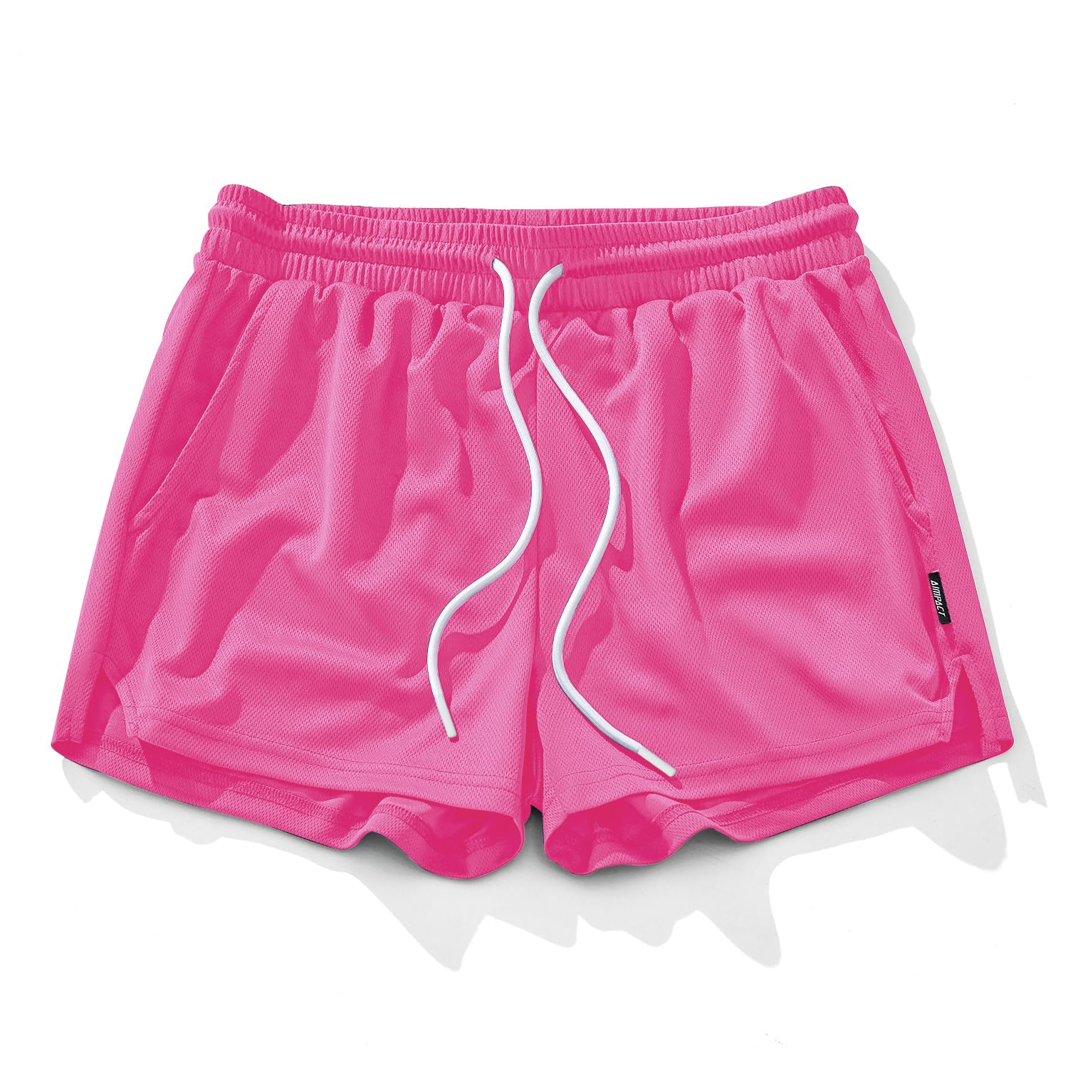 AIMPACT Mens Mesh Running Shorts Quick Dry Gym Athletic Workout Shorts with Pock