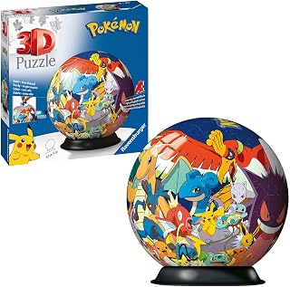 Ravensburger 3D Puzzle Ball - Pokémon - Ages 6+, 72 Pieces