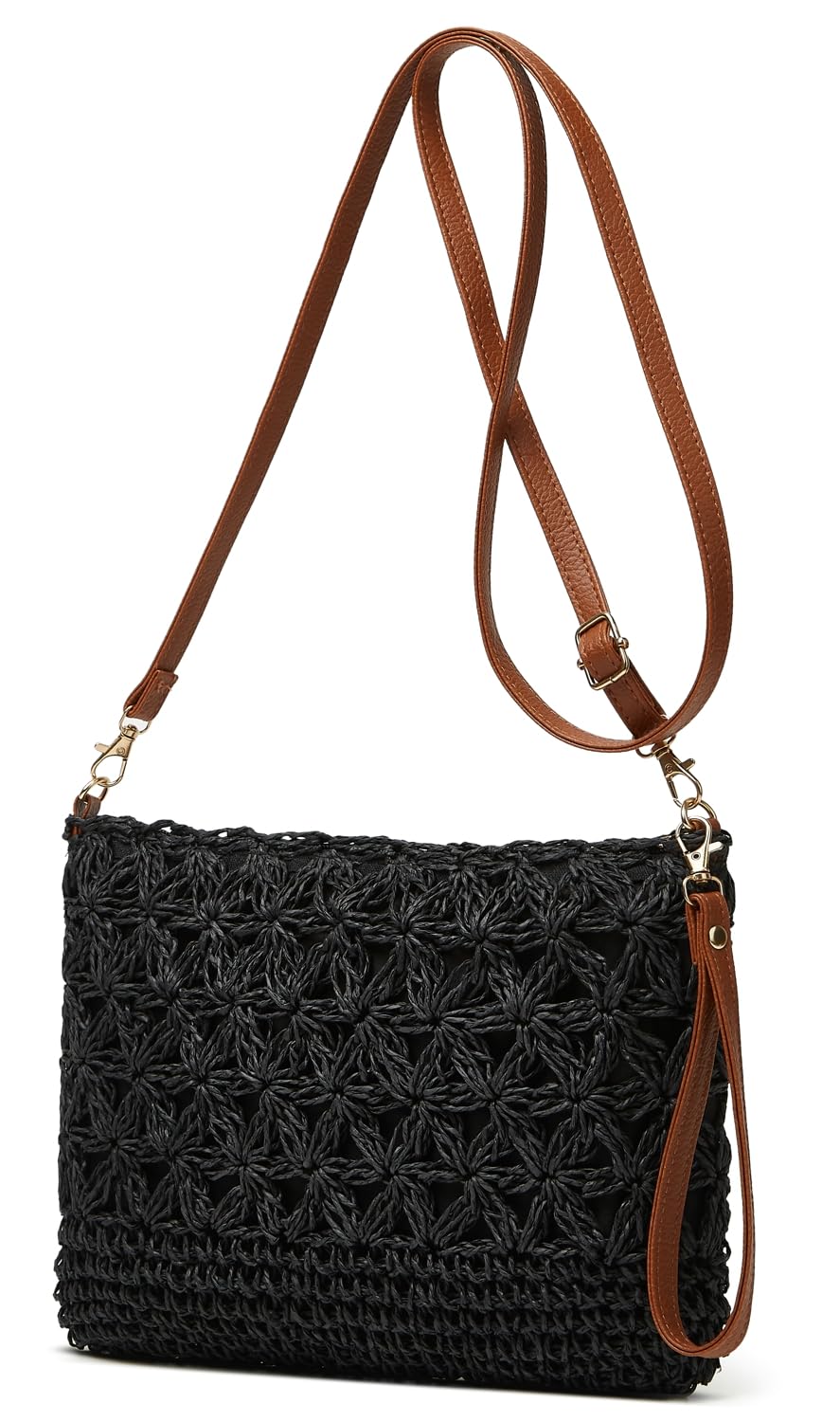 Straw Beach Bags For Women Rattan Purses Summer Straw Handwoven Bag Raffia Handb