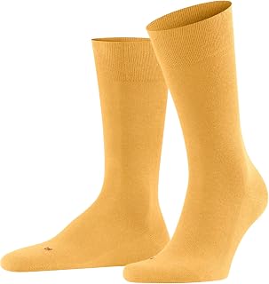 FALKE Sensitive London Cotton with Soft Piping 1 Pair, Men's Socks, Yellow (Hot Ray 1282), 43-46, Yellow (Hot Ray 1282), 43-46