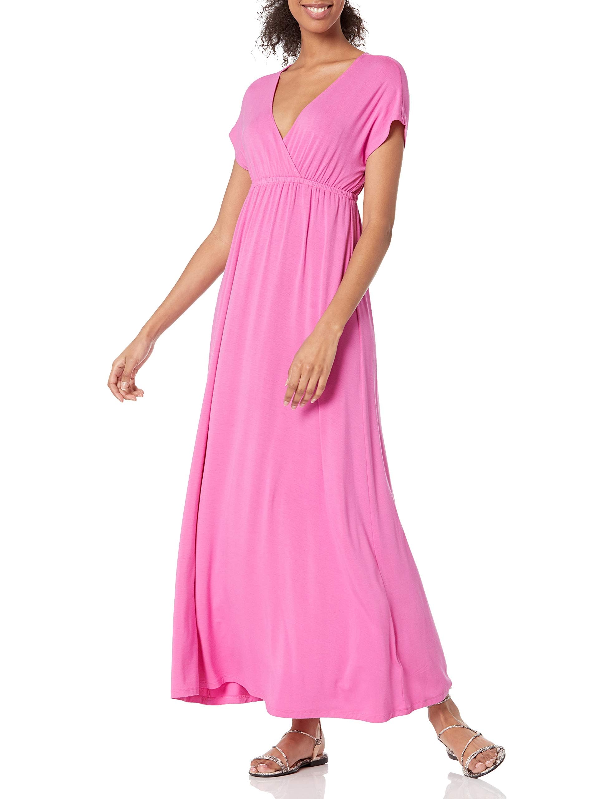 Amazon Essentials Damen Tailliertes Leichtes Sommer-Maxikleid (Erhältlich in Übe