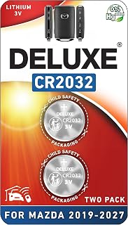 Key Fob Replacement Batteries for Mazda 2019-2027, Pack of 2 | Fits Mazda 3 6 CX-5 CX-30 CX-9 CX-50 CX-90 CX-3 CX-70 MX-5 Miata (Check Fitment Guide)