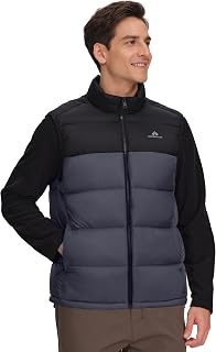 Pioneer Camp Men's Lightweight Down Vest Fill Power 700 Packable Puffer Vest Sleeveless Warm Puffy Outerwear