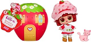 LOL Surprise Loves Strawberry Shortcake Tots Scented Collectible Dolls with 7 Surprises, Pet, Fashions, Shoes, Sticker, Hat, Transforming Strawberry House Playset – 6 Sweet Characters!