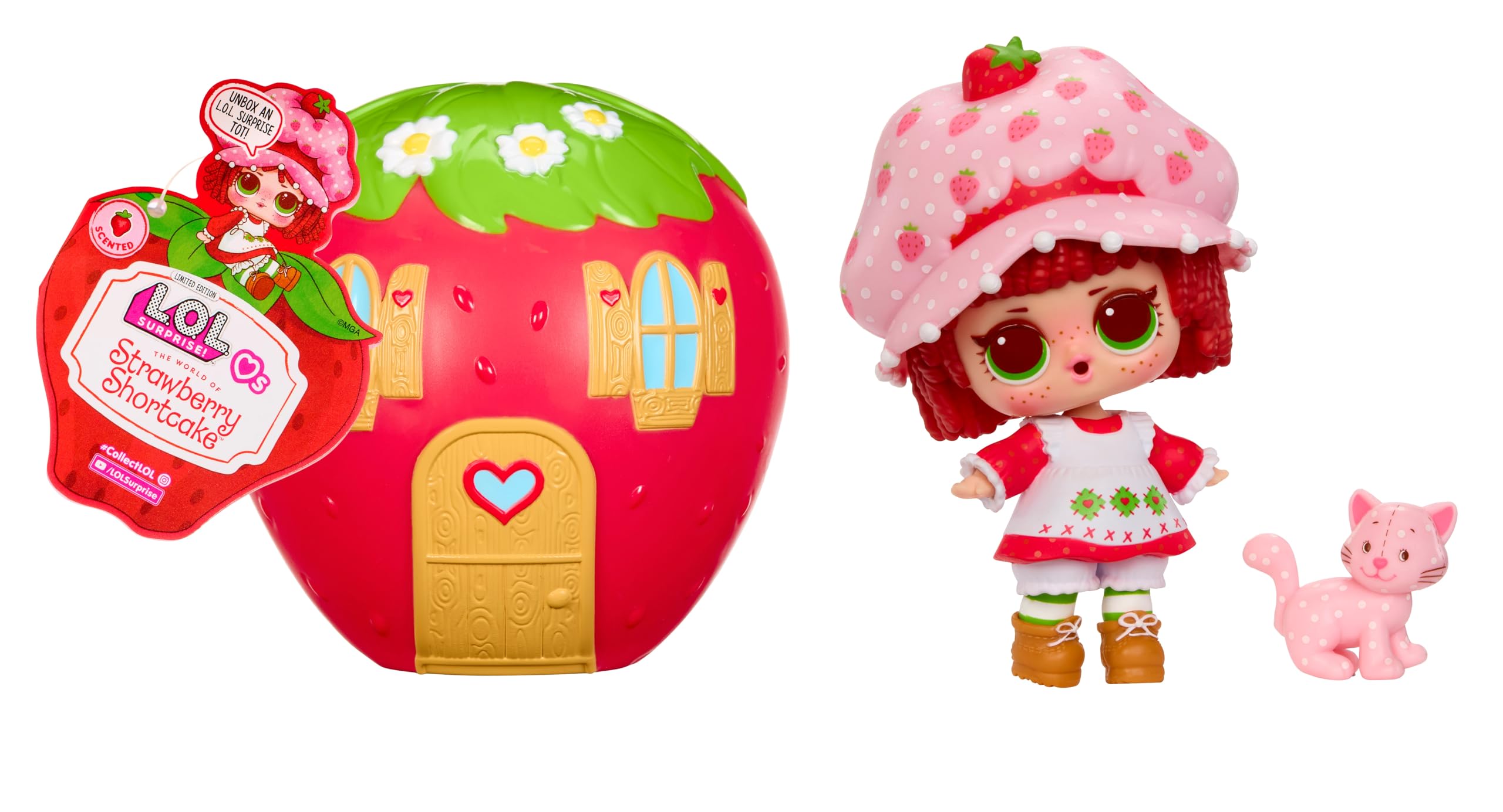 LOL Surprise Loves Strawberry Shortcake Tots Scented Collectible Dolls with 7 Su