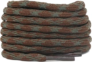 Cordones redondos para botas de senderismo: cordones antideslizantes y resistentes para hombres y mujeres, 1 par