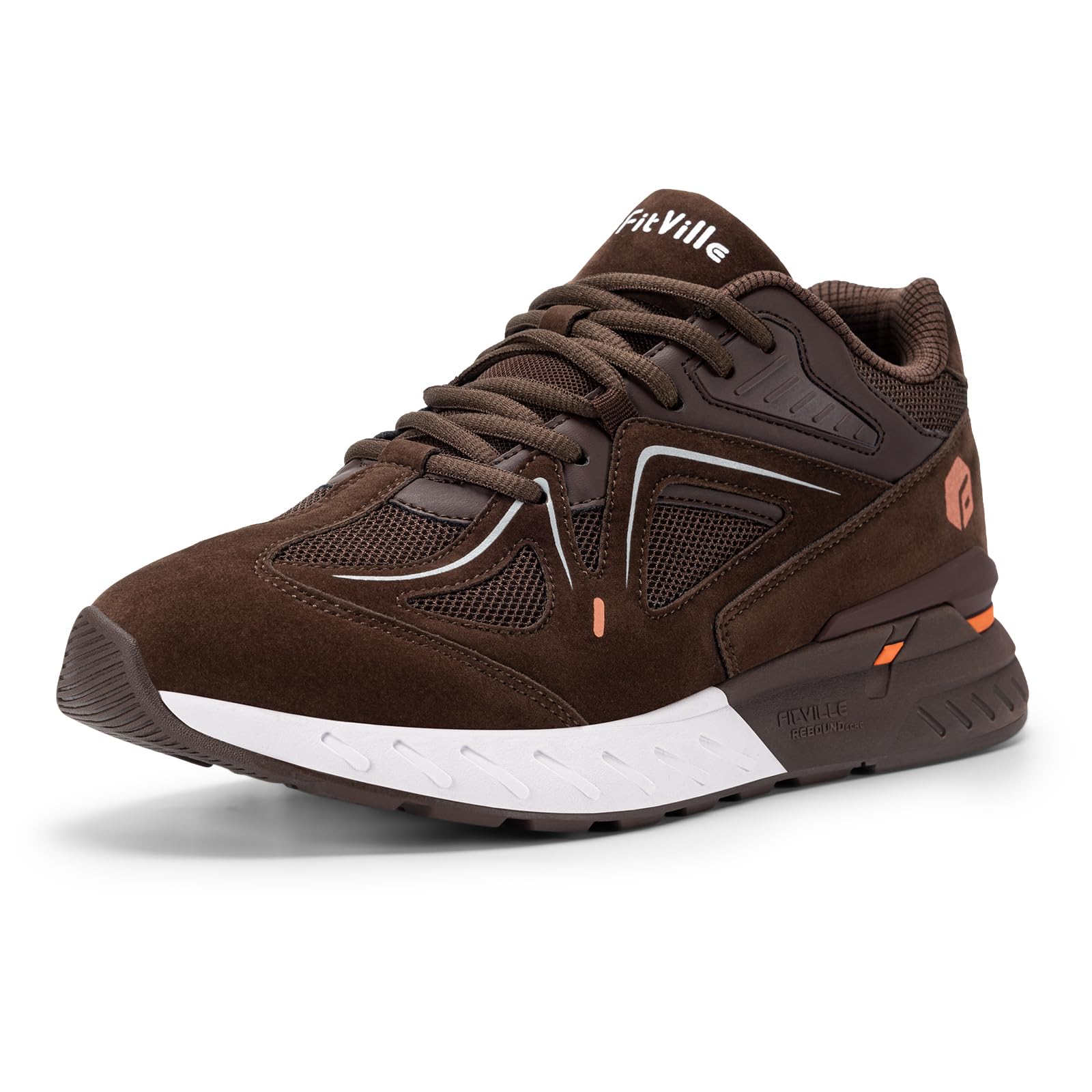 FitVille Extra Wide Walking Shoes for Men Wide Width Sneakers for Flat Feet Plan