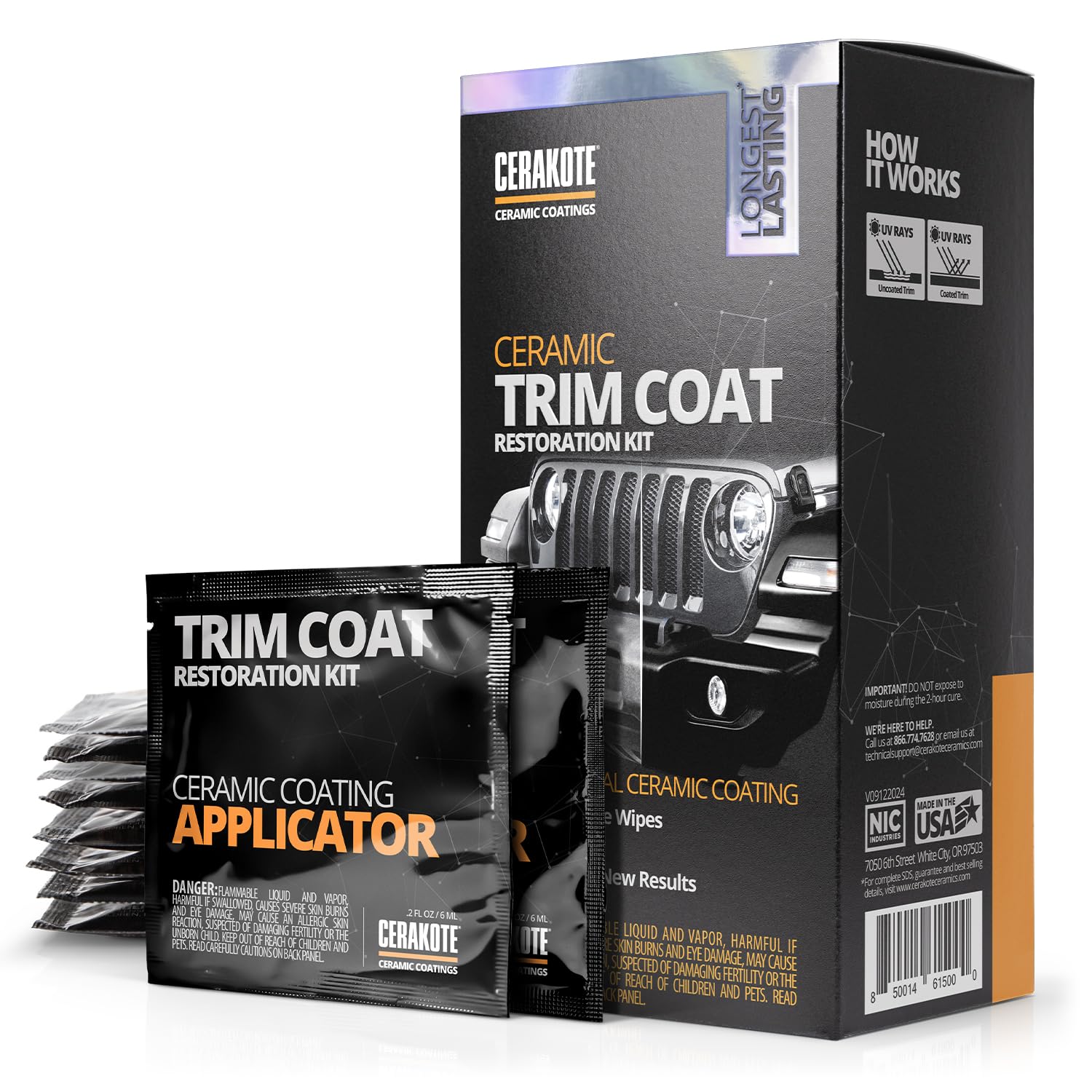 CERAKOTE® Ceramic Trim Coat Kit - Quick Plastic Trim Restorer - Ceramic Coating 