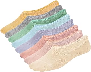 No Show Socks Womens - (Size 4-7/7-10/10-13) Low cut Invisible Liner Socks