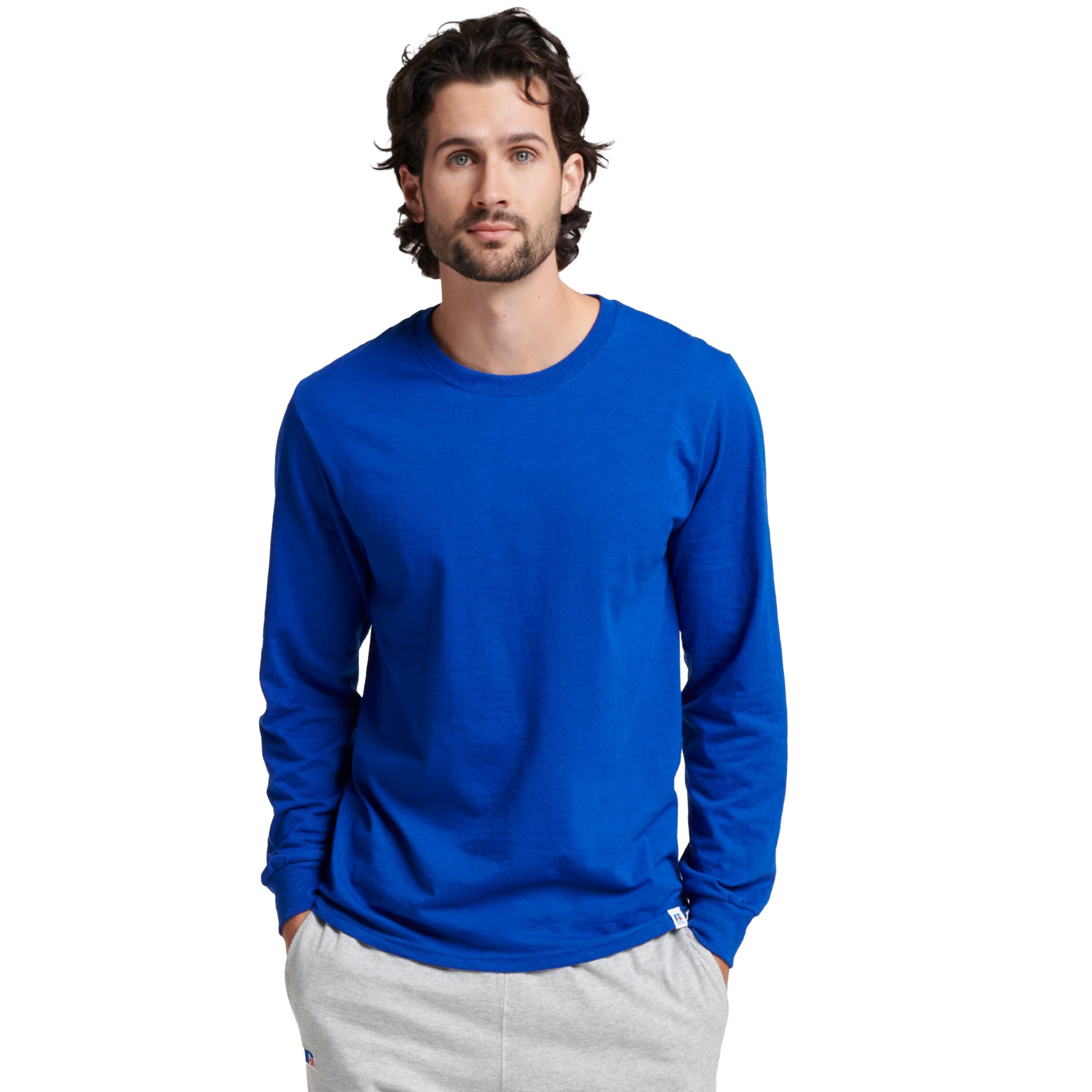 Russell Athletic Men's Essenital Men's Long Sleeve Tee T-Shirt (Pack of 1)