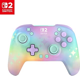 Turtle Beach Rematch Wireless Controller: Starry Dream - Officially Licensed for Nintendo Switch 2, Nintendo Switch - TMR Thumbsticks, Customizable RGB, Rechargeable Battery