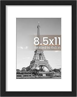 upsimples 8.5 By 11 Picture Frame, Certificate Frames, Black 1 Pack