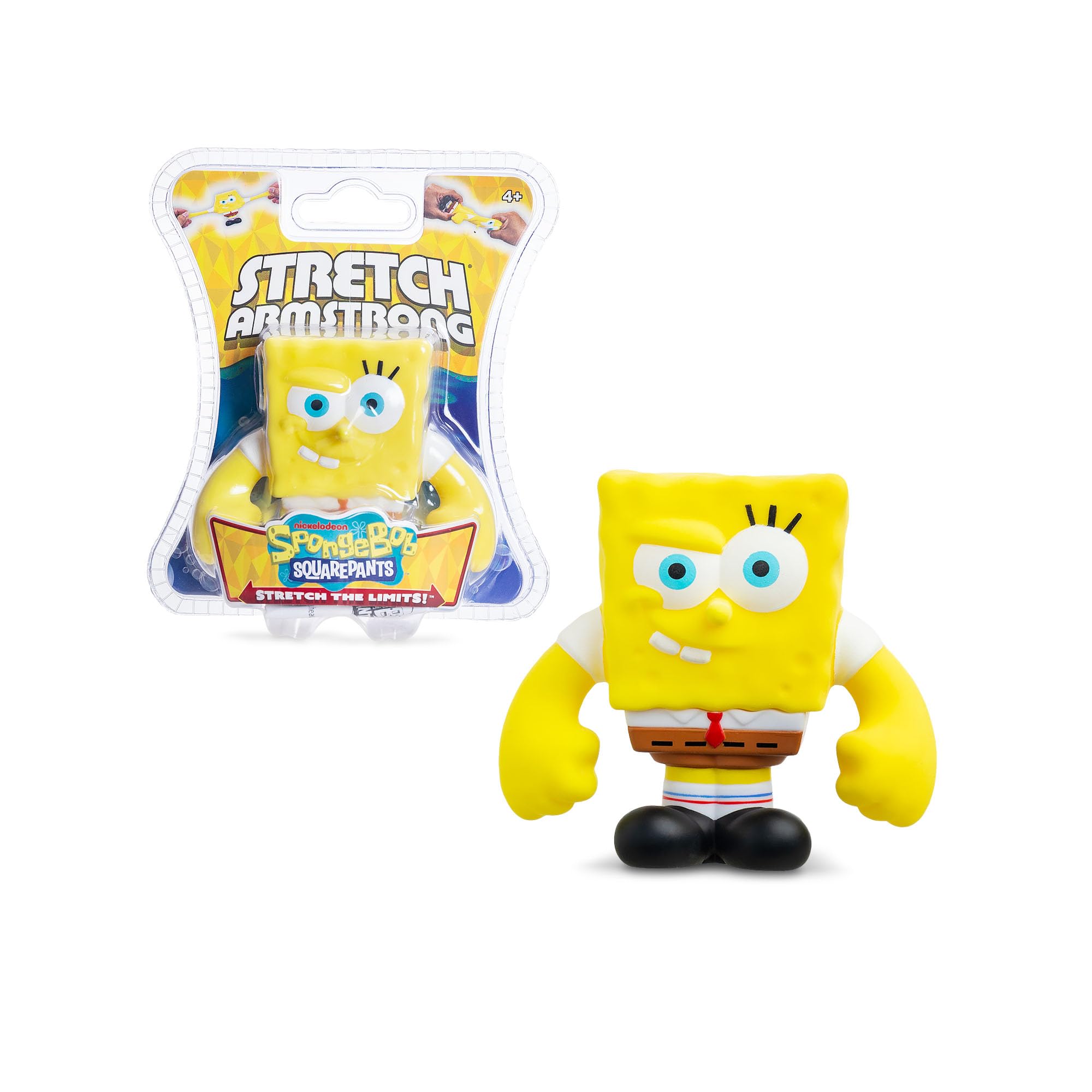 Basic Fun Stretch Armstrong SpongeBob SquarePants Figure – 7.5cm Stretchy Sponge