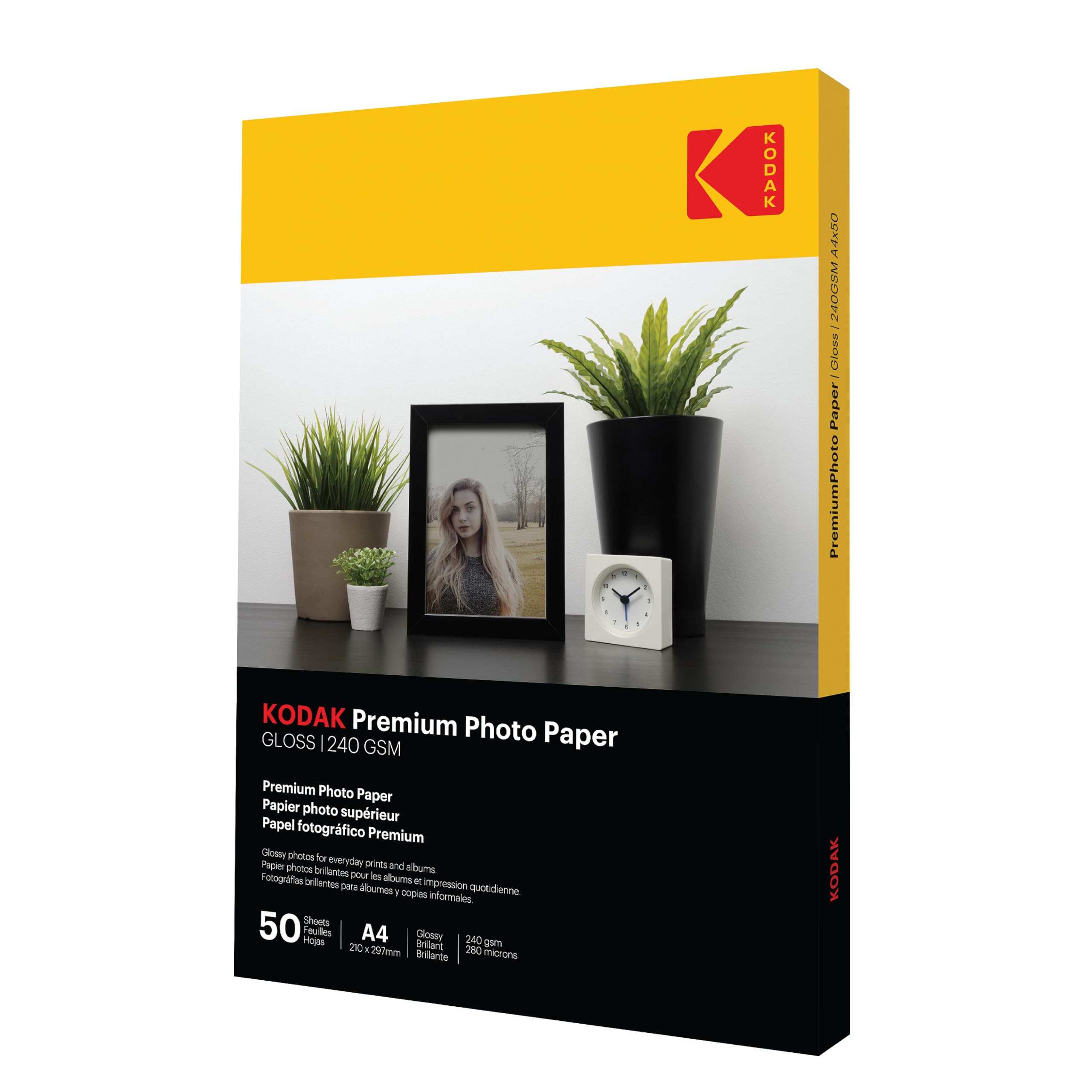 KODAK Photo Paper (A4) Glossy - 210x297mm - 240gsm - 50 Sheets | Universally Com