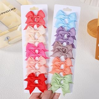 20 Pcs Grosgrain Bow Hair Clips Alligator Clips Hair Accessories for Women and Youth